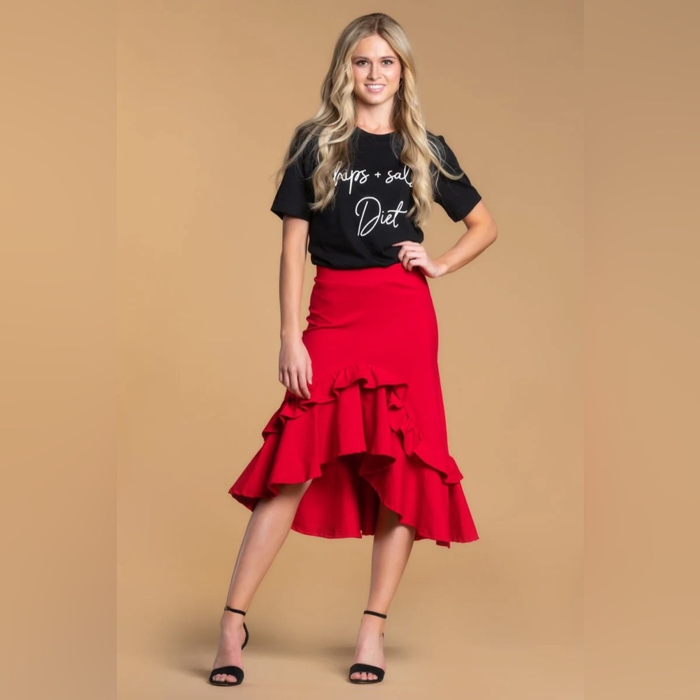 Bridgette Brianna Frill‎ Skirt size M